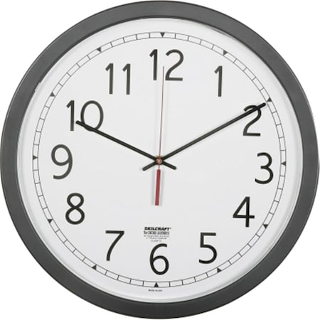 Downbeat 664501 16.5 in. Quartz Wall Clock - White Face  Black DO3746274